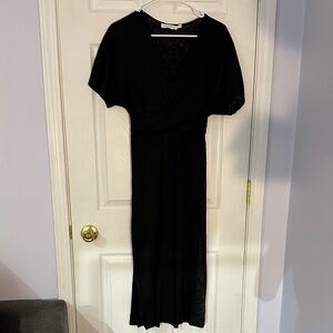 All in Favor Black Maxi Dress M